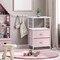 Sorbus Nightstand 2-Drawer Shelf Storage - Bedside Furniture & End Table Chest Dresser with Steel Frame, Wood Top & Easy Pull Fabric Bins for Home, Bedroom, Closets, Bathroom, Office & College Dorm